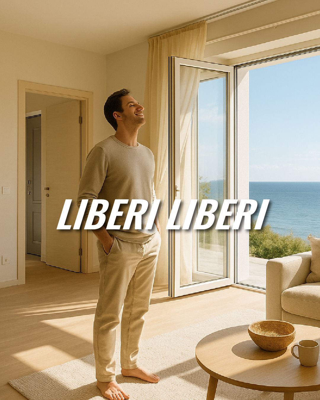 Promo Liberi Liberi - con noi oltre il comfort scegli sopratutto la libertà- Scarcella Infissi - Maglie - Lequile - Lecce e provincia - pagamento in 10 rate e 10 anni